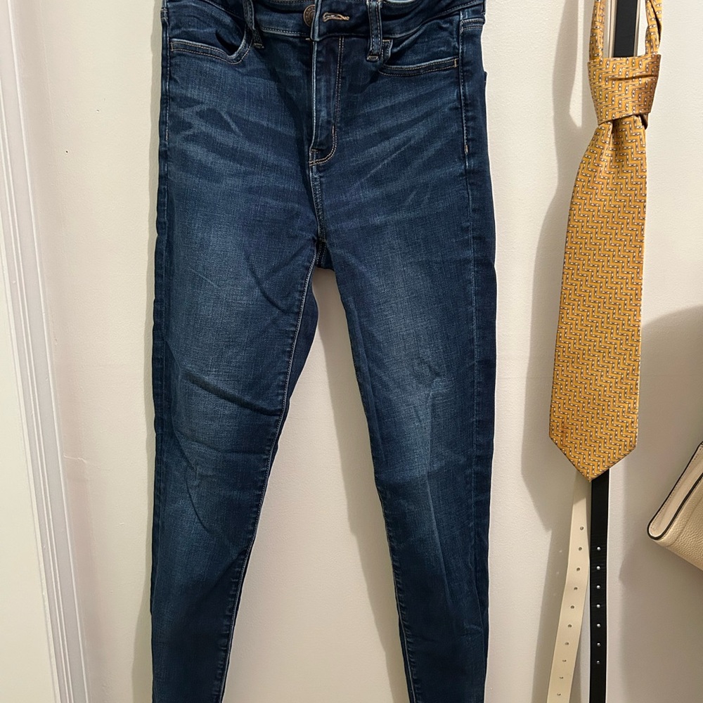 American Eagle Outfitters Dark Blue Skinny Jeans